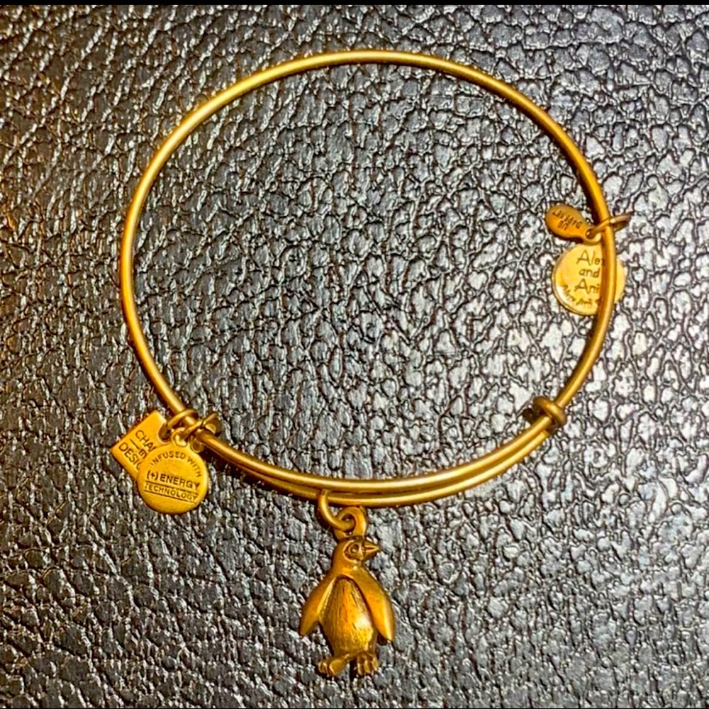 Alex and Ani Gold Penguin Bracelet